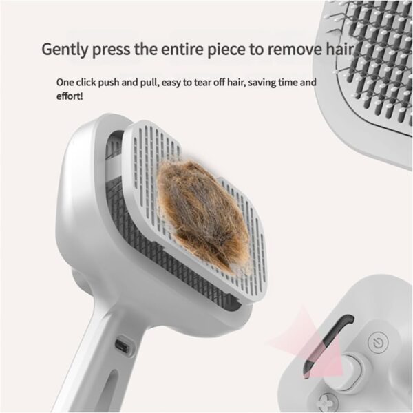 New Chevaroo Horse Steam Brush, Chevaroo 3-in-1 Self-Cleaning Steam Pet Brush For Shedding, Pet Steam Brush, Silicone Bristle Head 360 Rotating Pet Steam Brush - Image 12