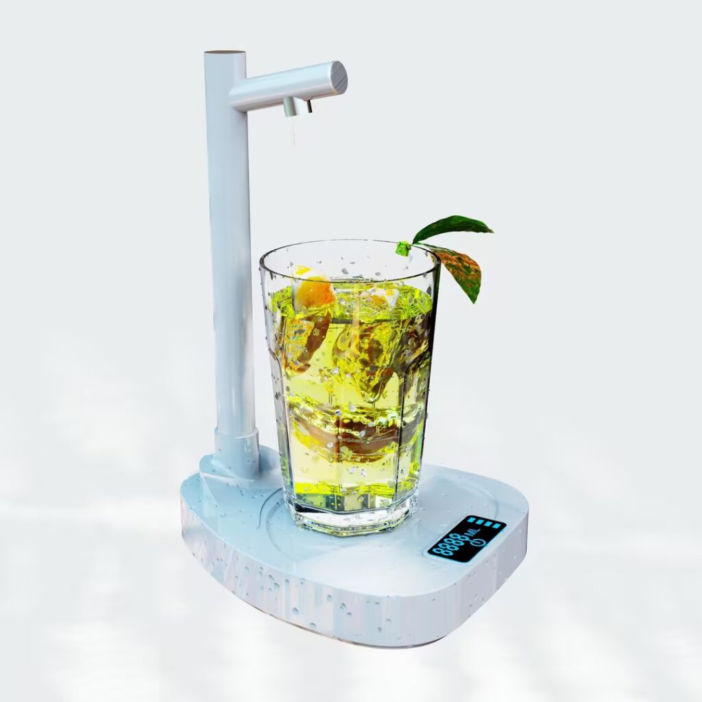 Added Extension Tupe Water Dispenser Automatic Water Bottle Desktop Rechargeable Water Dispenser With Stand