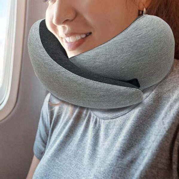 Travel Neck Pillow Non-Deformed Airplane Pillow Travel Neck Cushion Durable U-Shaped Travel Memory Cotton Nap Neck Pillow - Image 6