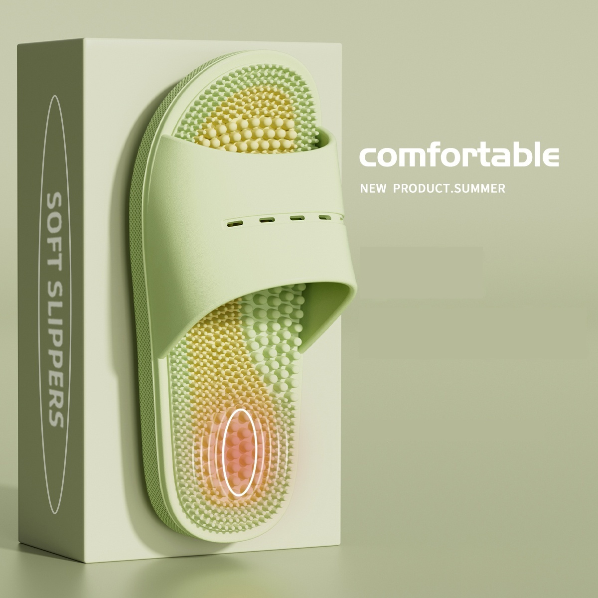 Massage Slippers For Men Summer Indoor Home And Bathroom Use Foot Acupressure Slippers With Non-slip Soles For Men - Image 20