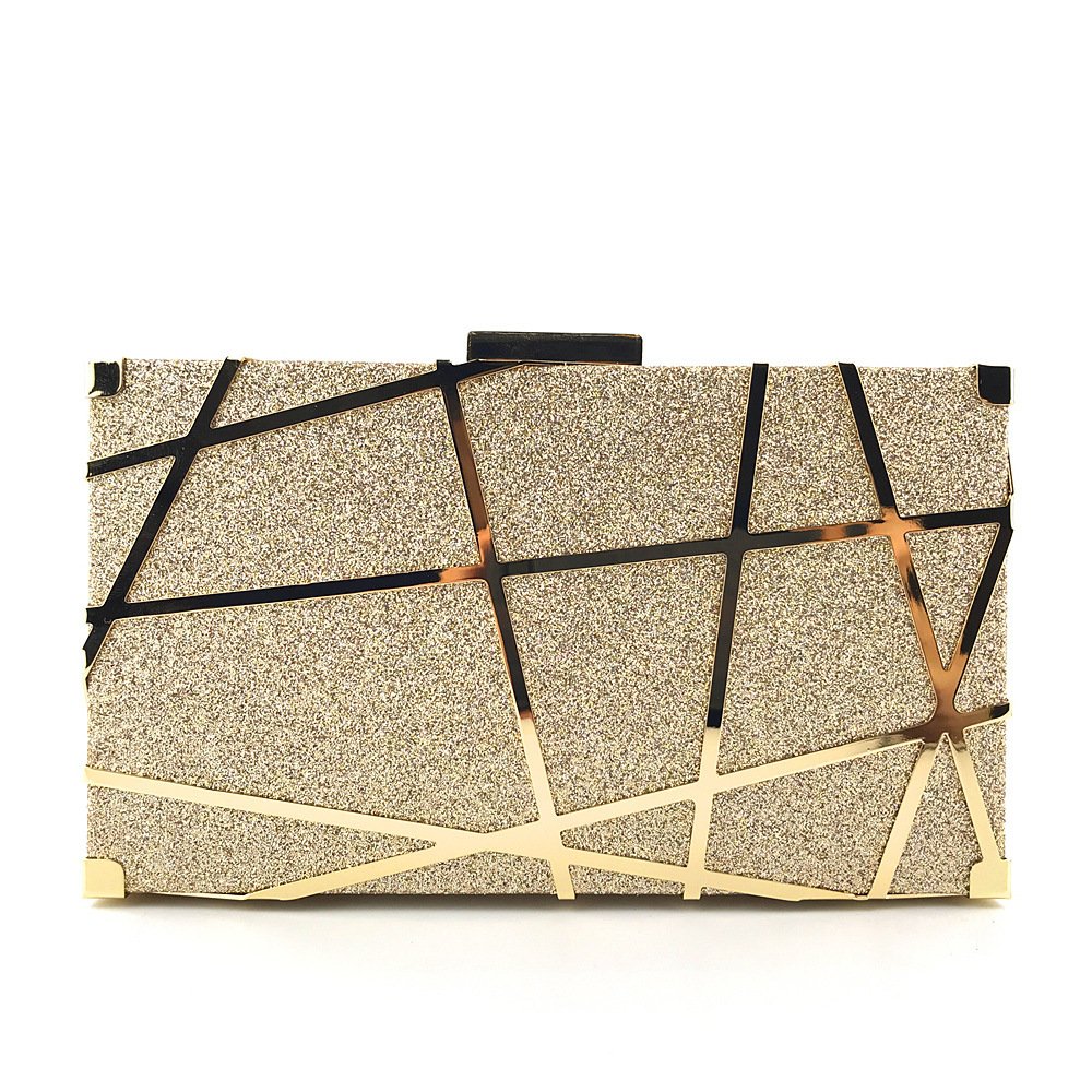 Luxury Handbags Bag Women Party Chain Glitter Gold Wedding Clutches Shoulder Bag - Image 5