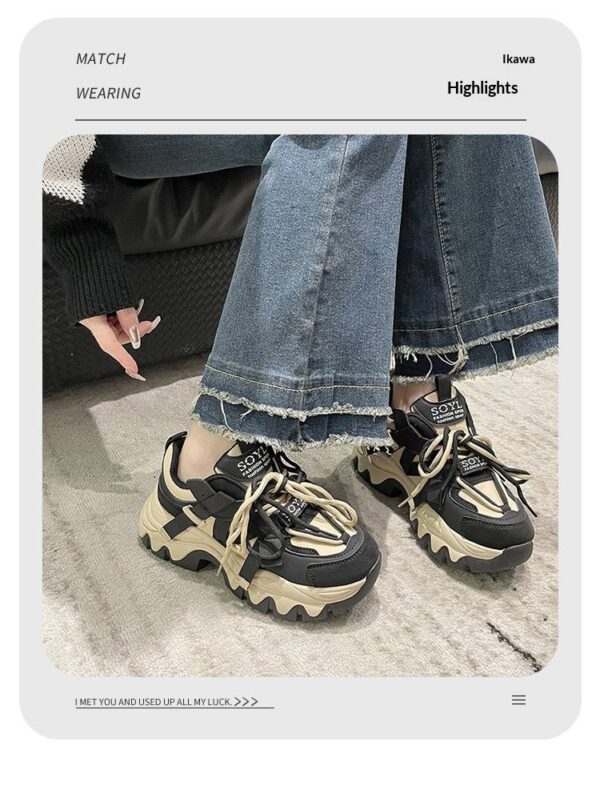 Women's Fashionable All-match Chunky-soled Sneakers - Image 12