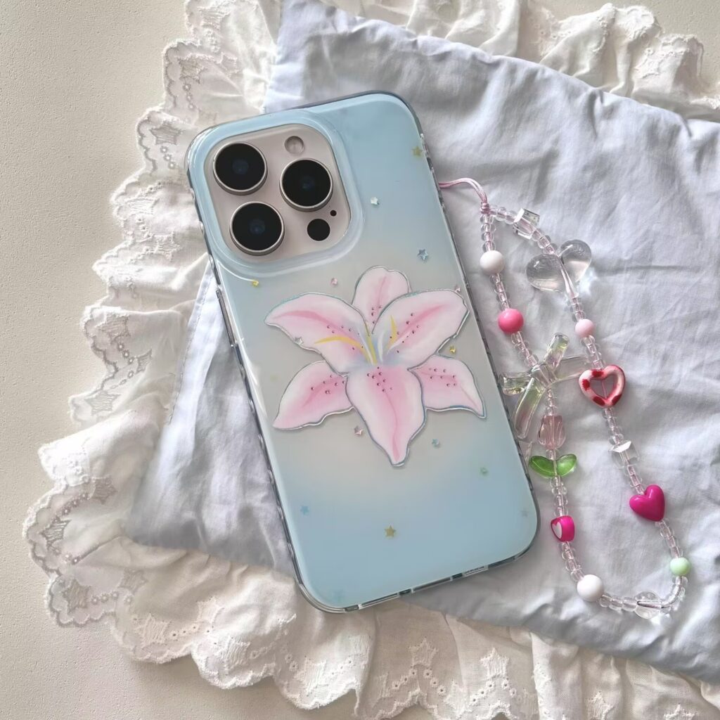 Minimalist Gilded-line Daffodil Phone Case Fresh And Stylish