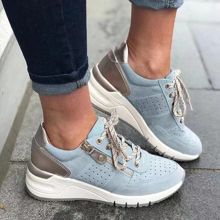 Fashionable Chunky-soled Sneakers Low-cut Casual Shoes For Outdoor Wear - Image 55