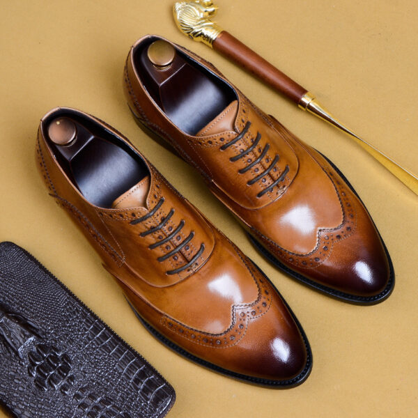 Men's Business Formal Pointed-Toe Oxford Shoes - Image 7