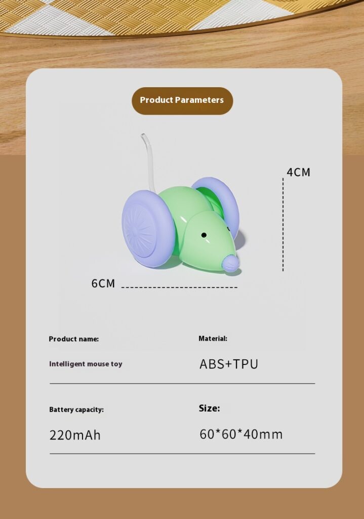 Pet Toys Interactive Cat Toy Electric Mouse Car - Automatic Teaser With Intelligent Obstacle Avoidance Pet Products