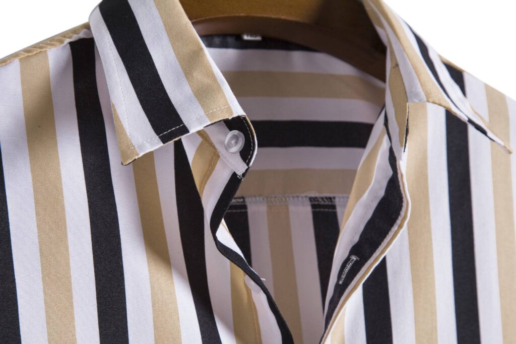Men's Striped Fashionable Loose Short-Sleeve Shirt