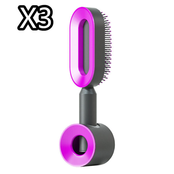 Self Cleaning Hair Brush For Women One-key Cleaning Hair Loss Airbag Massage Scalp Comb Anti-Static Hairbrush - Image 75