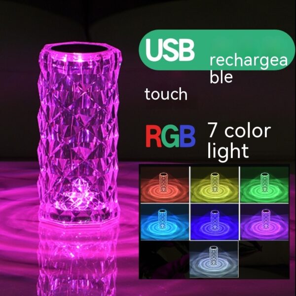 Crystal Rose Lamp Atmosphere Creative Led Table Lamp - Image 18