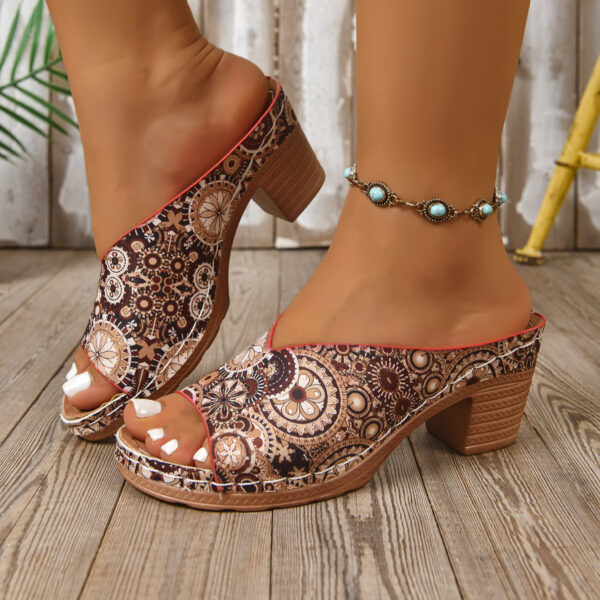 Plus-size High-heeled Slippers For Women - Image 7