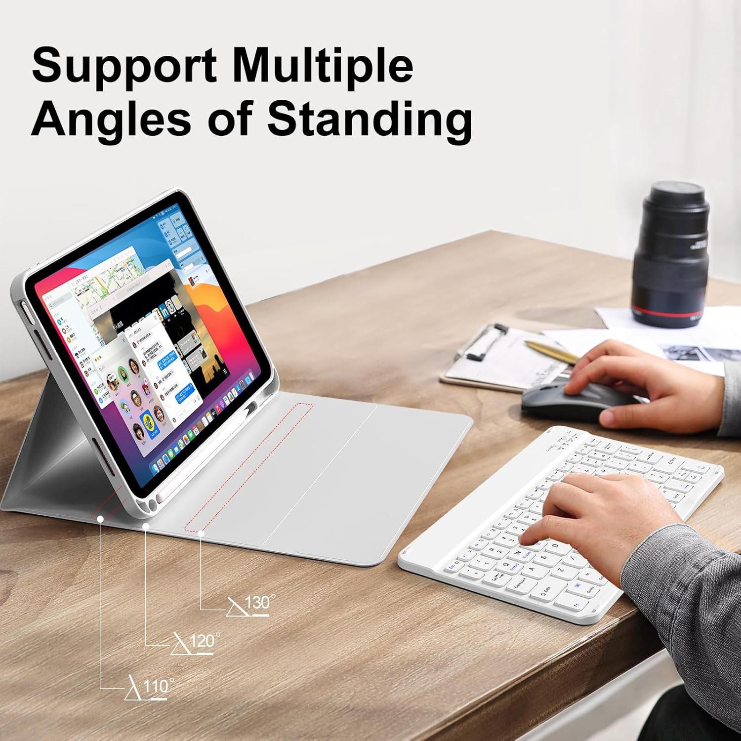 Compatible With IPad Keyboard Case - Image 9