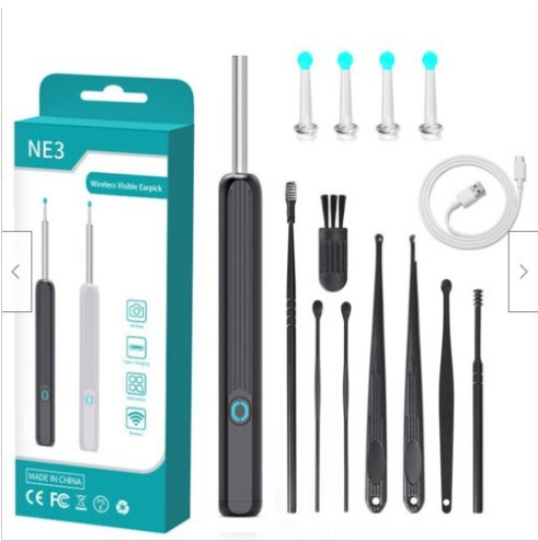 NE3 Ear Cleaner Otoscope Ear Wax Removal Tool With Camera LED Light Wireless Ear Endoscope Ear Cleaning Kit For I-phone - Image 34