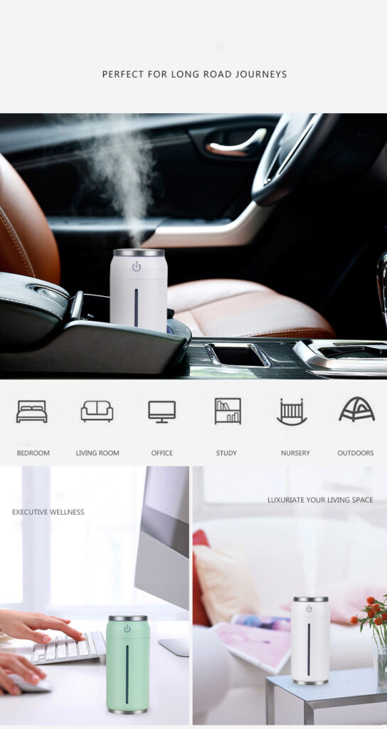 Hot Selling Car Humidifier 220ML Mini USB Aroma Diffuser Wholesale Air Humidificator