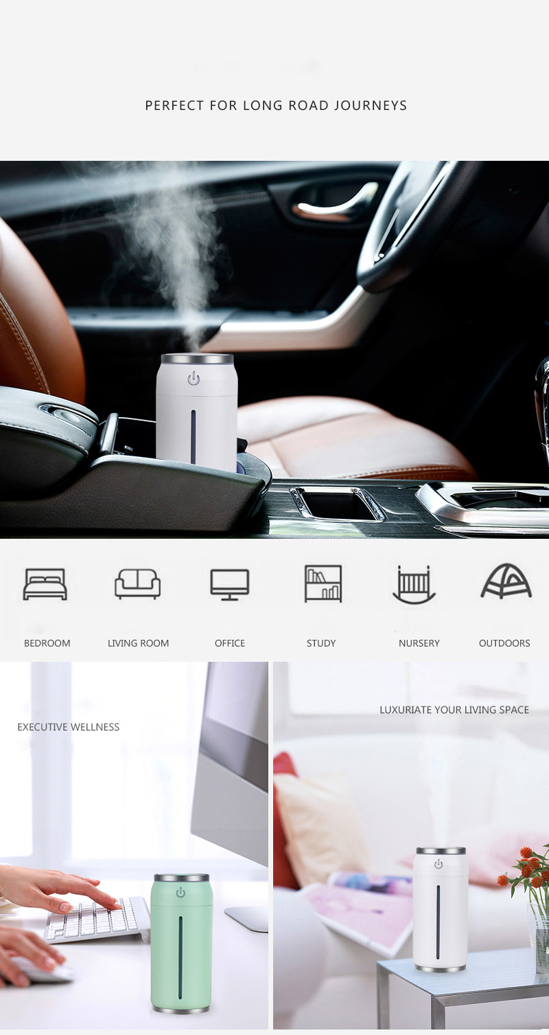 Hot Selling Car Humidifier 220ML Mini USB Aroma Diffuser Wholesale Air Humidificator - Image 13