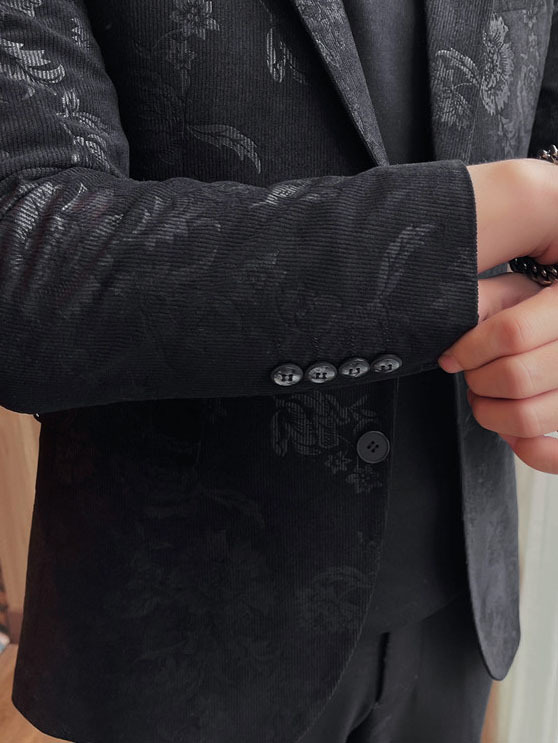Men's Slim Fit Floral Print Casual Balzers - Image 9
