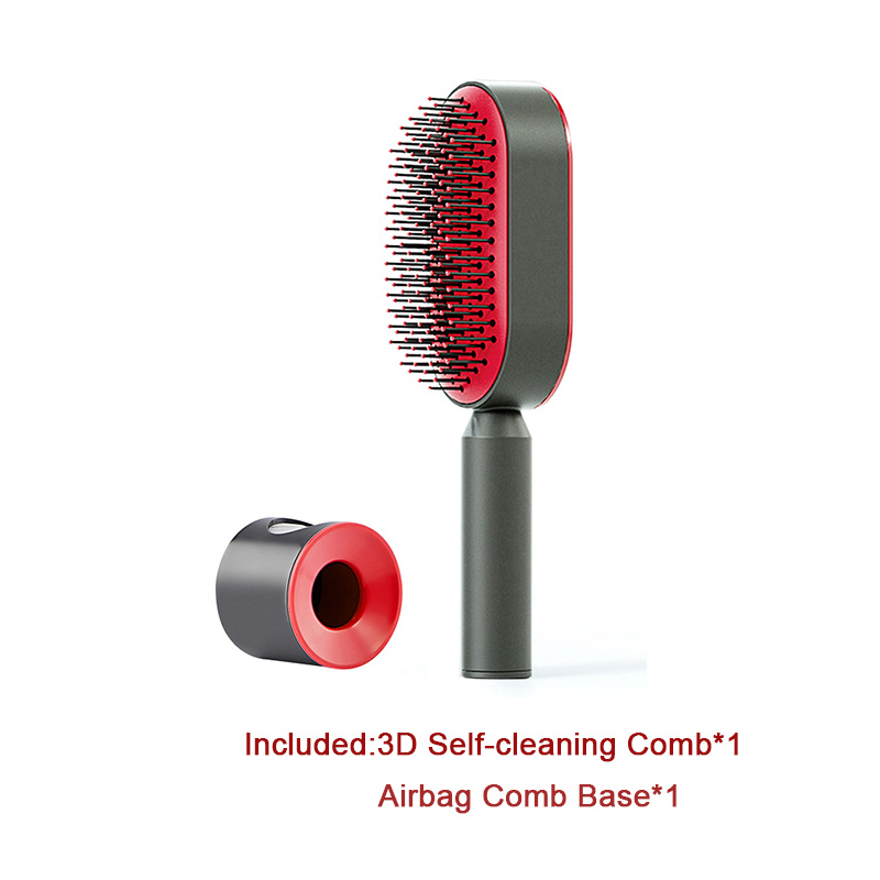 Self Cleaning Hair Brush For Women One-key Cleaning Hair Loss Airbag Massage Scalp Comb Anti-Static Hairbrush - Image 42