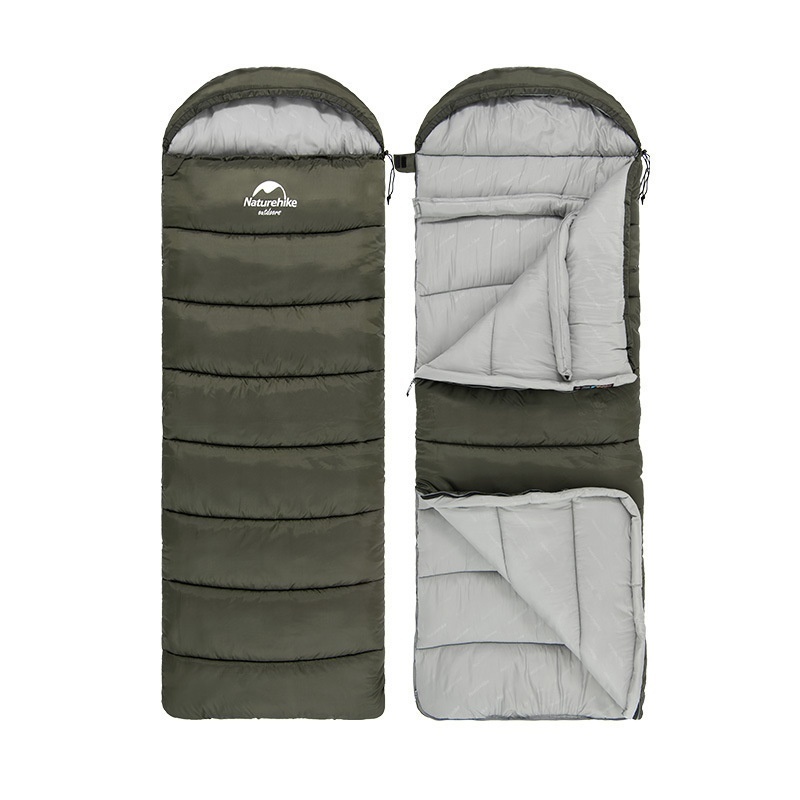 Naturehike Series Envelope Hooded Sleeping Bag Outdoor Camping Autumn And Winter Cold-proof Double - Image 4