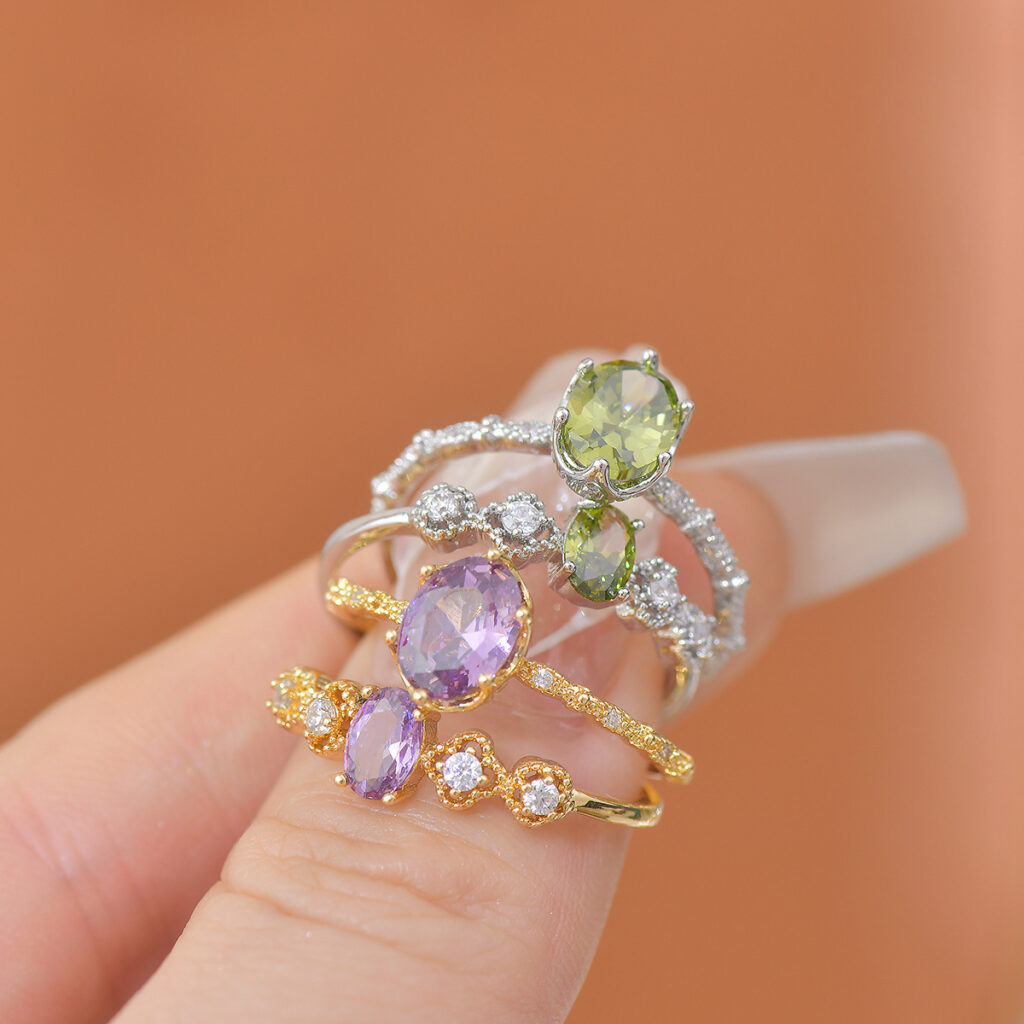 Purple Zircon Niche Versatile Opening Ring