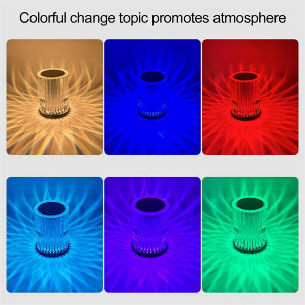 Crystal Lamp Table Lamp Atmosphere Creative Line Small Night Lamp Led Lights - Image 19