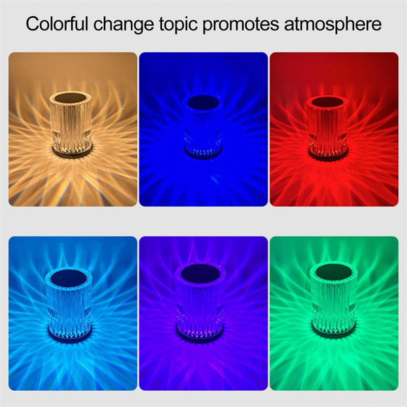 Crystal Lamp Table Lamp Atmosphere Creative Line Small Night Lamp Led Lights - Image 19
