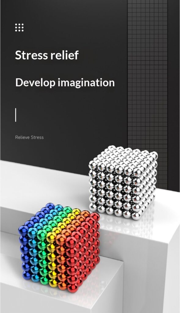 Colorful Magnetic Balls Strong Magnetic Beads Magnet Toys