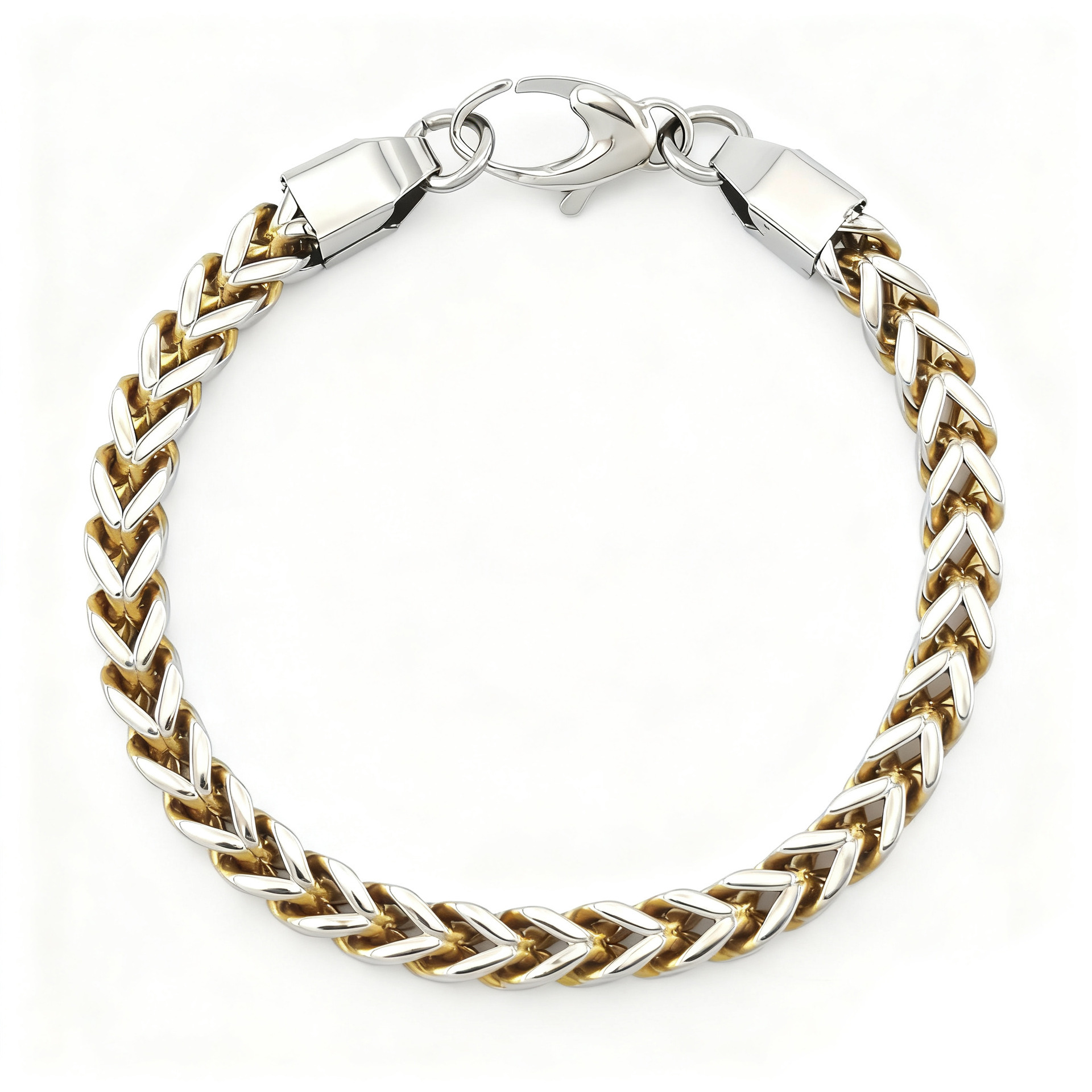 Hip-hop Personality Reversible Four-sided Bracelet - Image 4