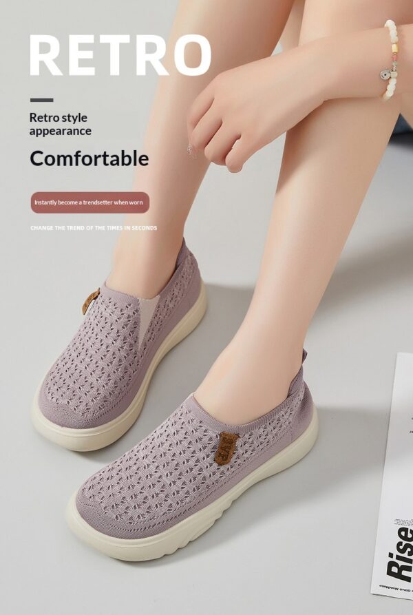 Versatile Spring Flyknit Breathable No-odor Casual Shoes - Image 9