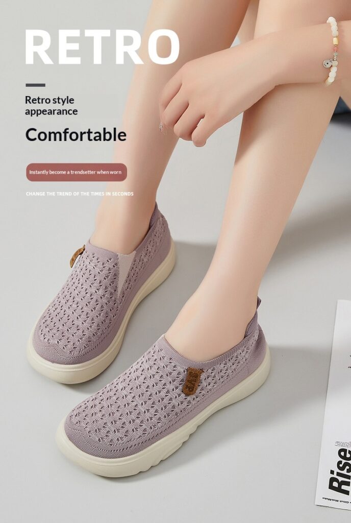 Versatile Spring Flyknit Breathable No-odor Casual Shoes