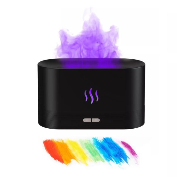 Best Selling USB Ultrasonic Flame Humidifier Led RGB Colorful Essential Oil Fire Flame Aroma Diffuser - Image 9