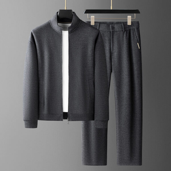 Men's Fashion Casual Stand-Collar Sweatshirt Sports Suit - Image 44