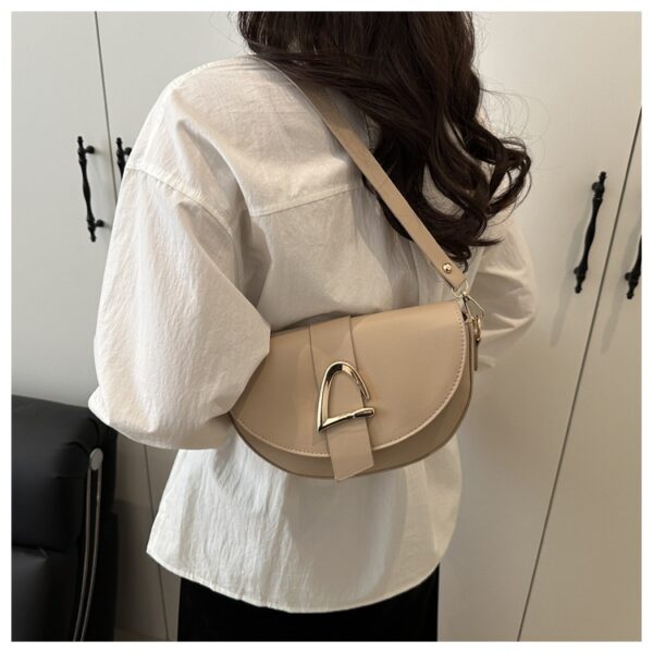 High-end, Fashionable Single-shoulder Bag Niche Saddle Bag - Image 22
