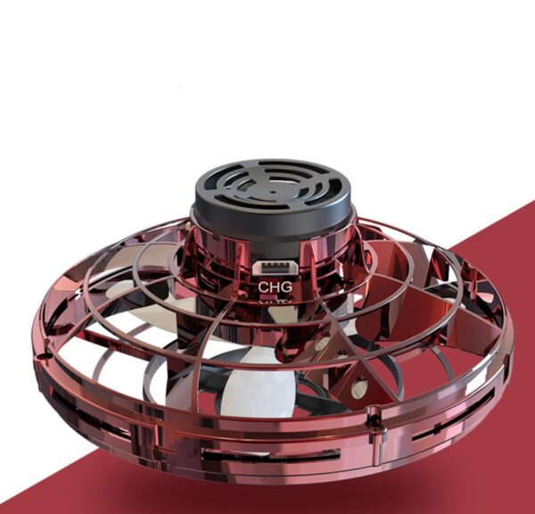 Mini Fingertip Gyro Interactive Decompression Toy Drone LED UFO Type Flying Helicopter Spinner Toy Kids - Image 10