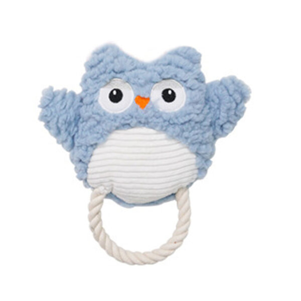 Plush Dog Toy Animals Shape Bite Resistant Squeaky Toys Corduroy Dog Toys For Small Large Dogs Puppy Pets Training Accessories - Image 11