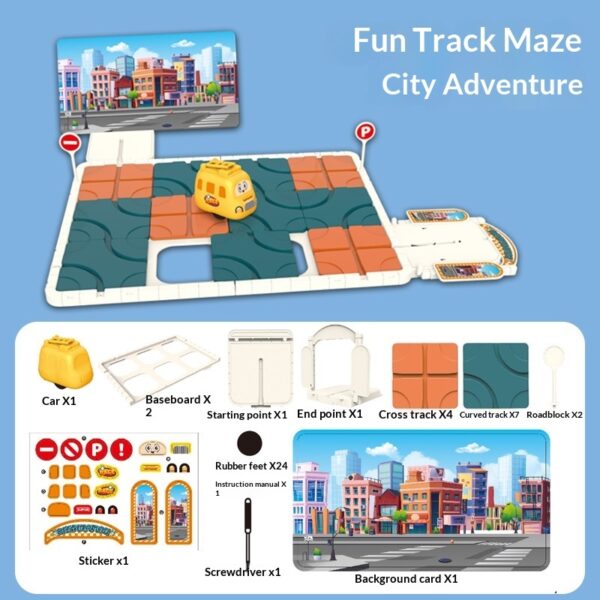 Urban Adventure Track Puzzle Educational Toy - Image 3
