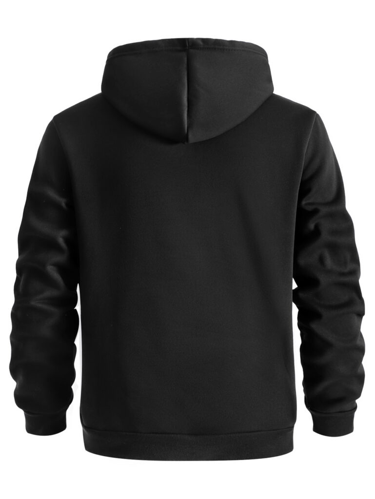 New Fallwinter Mens Fleece-lined Hoodie