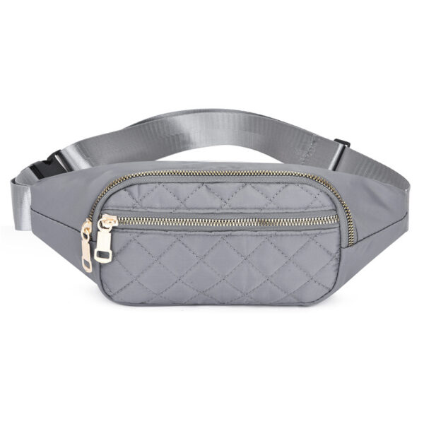 Rhombus Fanny Packs For Women Crossbody Waist Bags For Sports Hiking Cycling Running - Image 4