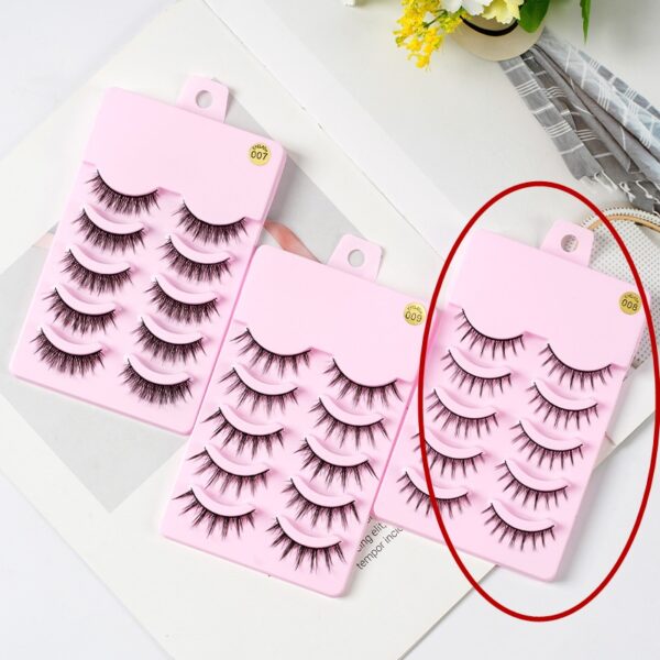 5 Pairs Manga Lashes New Arrival Anime Cosplay Natural Wispy  Korean Makeup Artificial False Eyelashes - Image 20