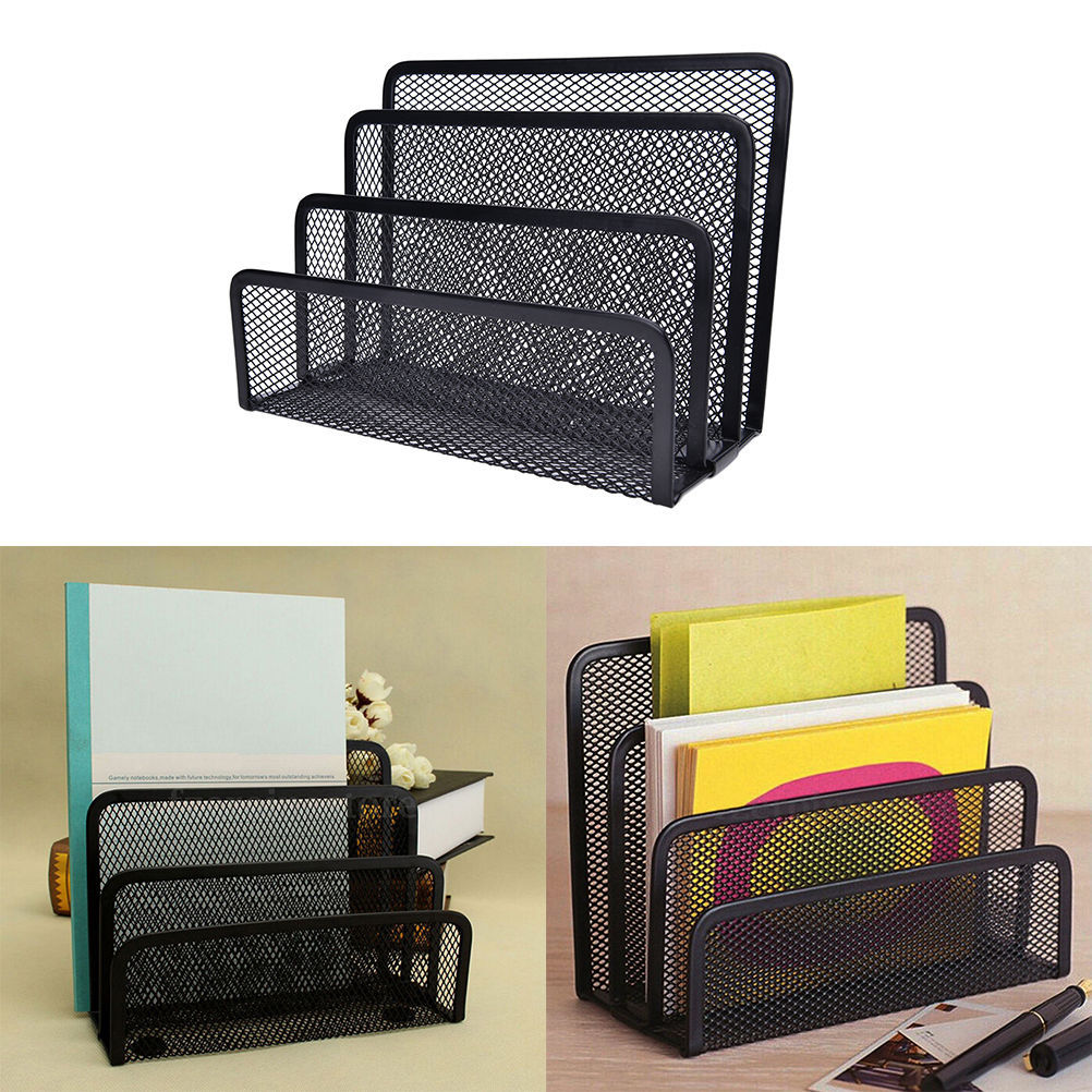 Book Shelves Desk-Organizer Office Mesh Home Metal 1pcs - Image 1