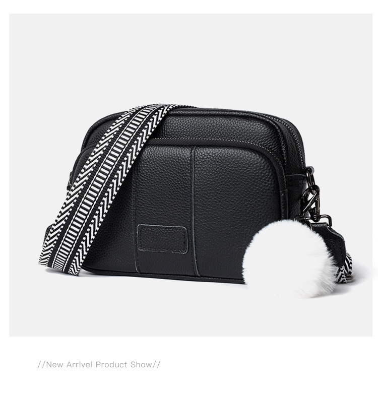 Genuine Leather Womens New Trendy Fashionable Versatile Single-shoulder Bag - Image 9