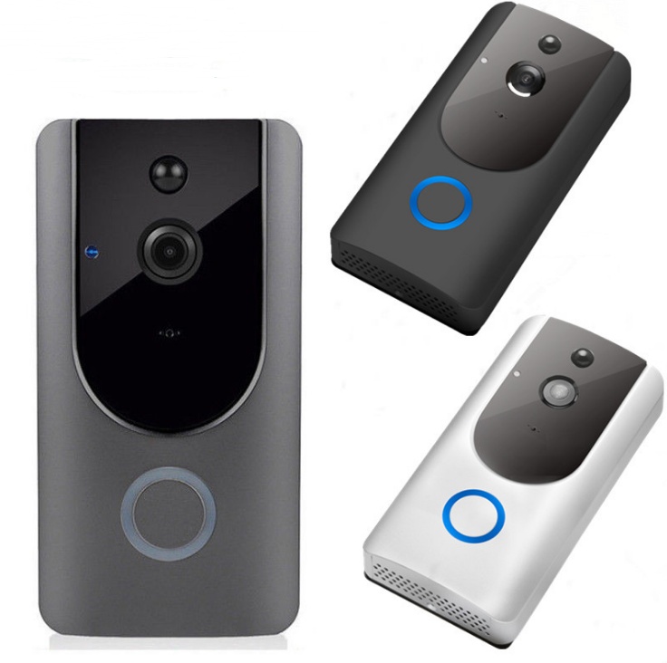Smart WiFi Video Doorbell Camera Visual Intercom With Chime Night Vision IP Door Bell Wireless Security Camera - Image 1
