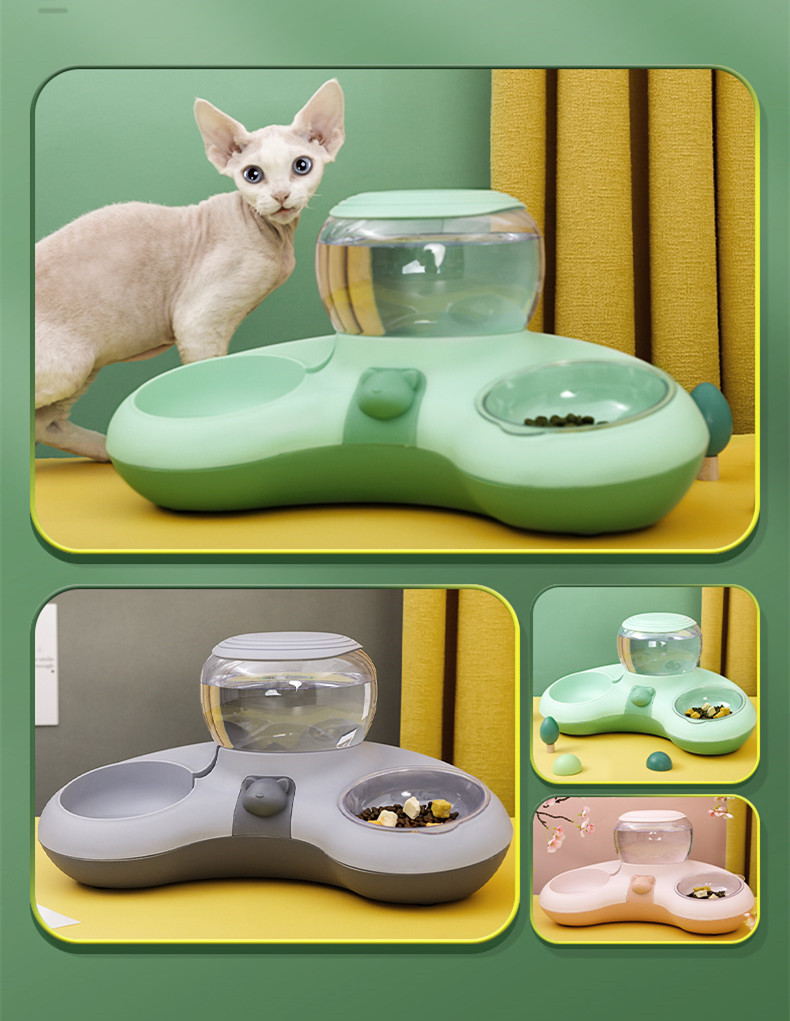 Crescent Automatic Drinking Water And Feeding Double Bowl - Image 8