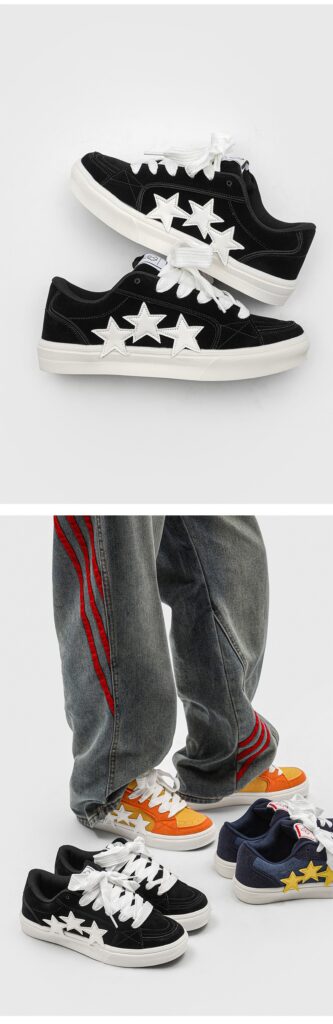 Versatile, Lightweight And Comfortable Star-patterned Sneakers For Sports