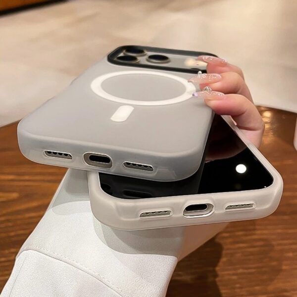 Suitable For 17 Pro Max Phone Case  Jelly Magnetic Two in one Frosted Simple Drop proof - Image 12