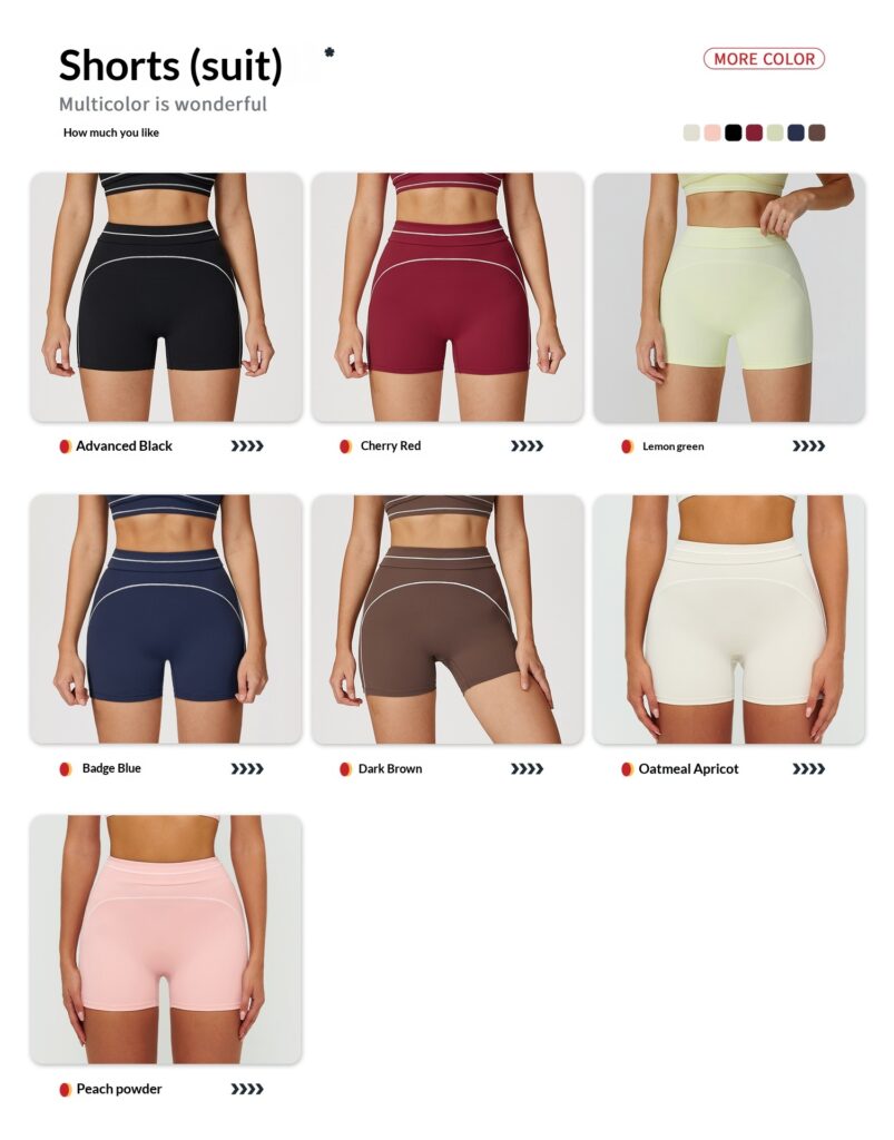 Contrast Color Brushed Yoga Suit Double-shoulder Strap High-grade Sports Workout Clothes
