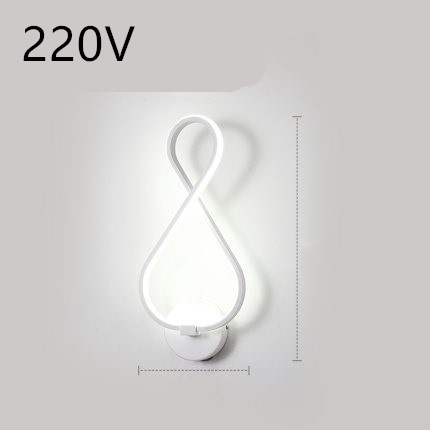 led wall lamp nordic minimalist bedroom bedside lamp - Image 19