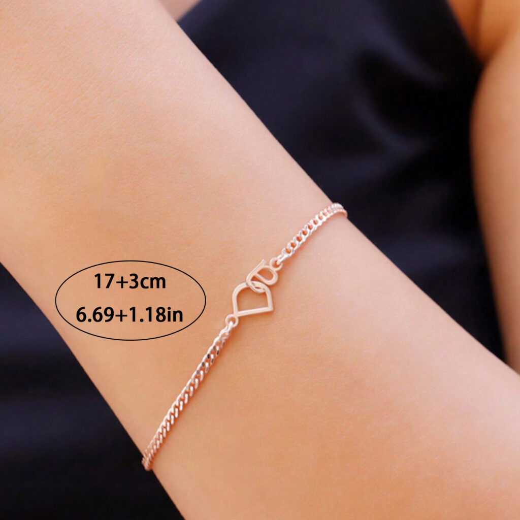 The Letter Bracelet Can Be Customized With Two English Letters.