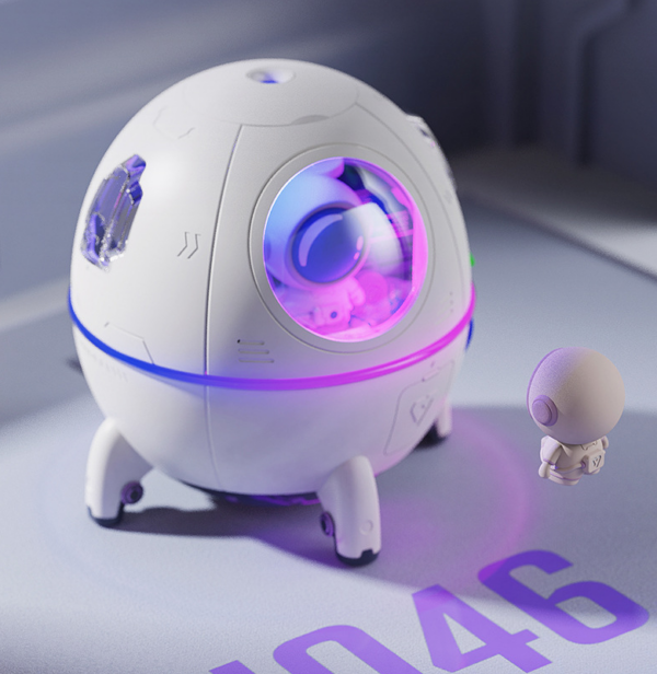 USB Astronaut Humidifier Ornaments Moisturizing Household Home Decor - Image 14