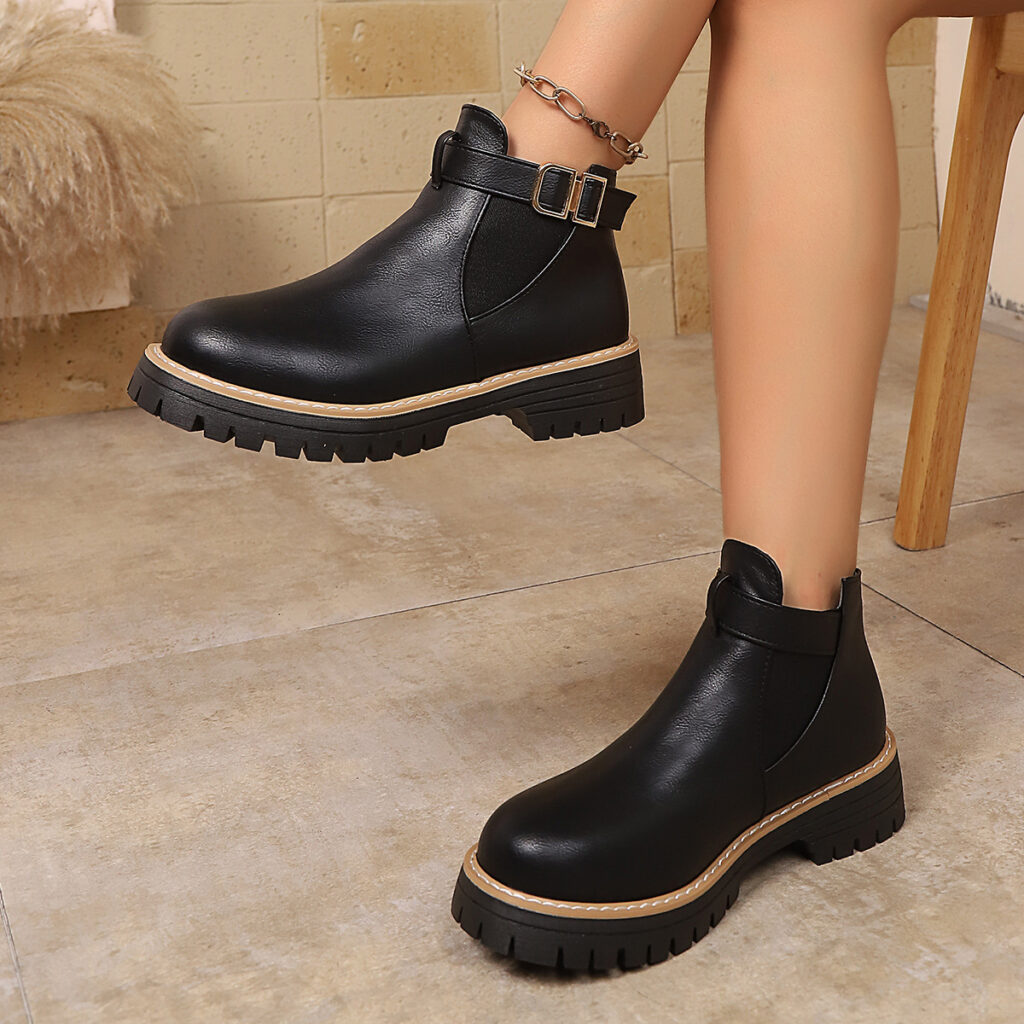 Women's Fashion Martens Boots Women's Winter Thick-Soled