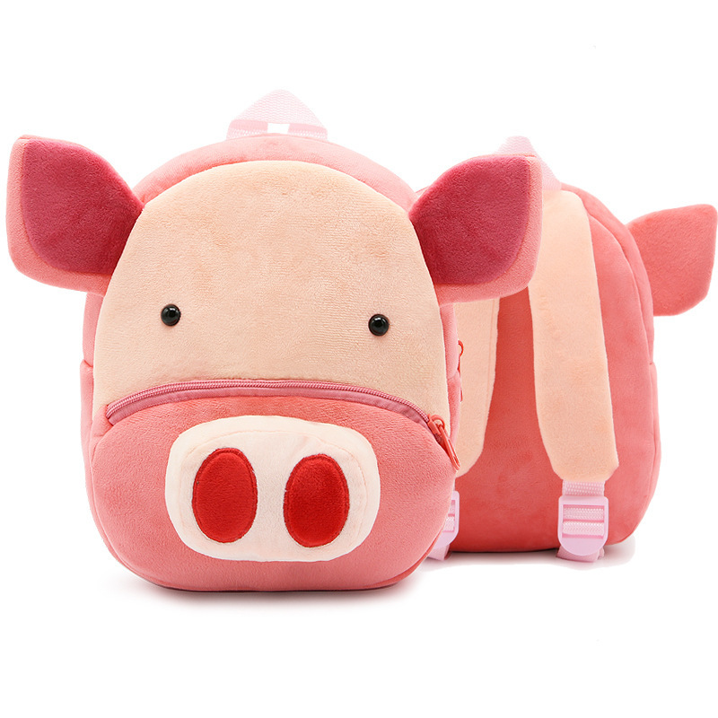 Cute Plush Backpacks Kindergarten Cartoon School Bags Children Animal Toys Bag - Image 1