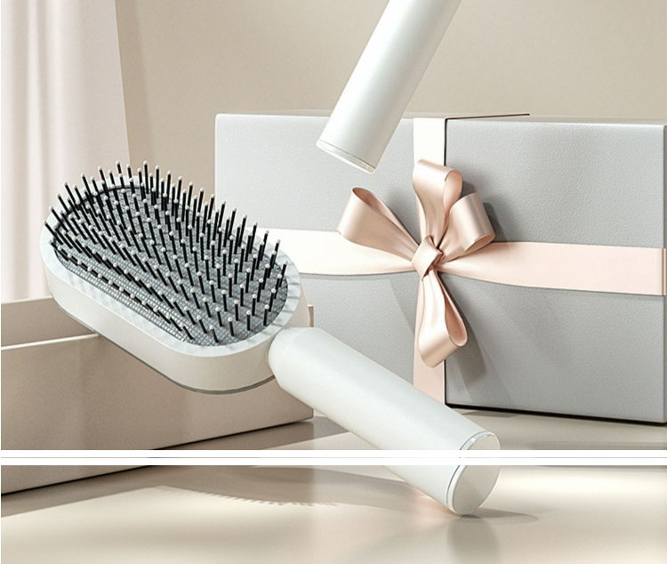 Self Cleaning Hair Brush For Women One-key Cleaning Hair Loss Airbag Massage Scalp Comb Anti-Static Hairbrush - Image 19
